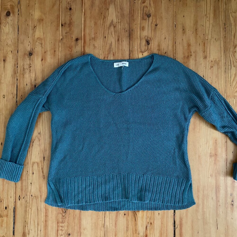 Lucky Brand Teal Sweater